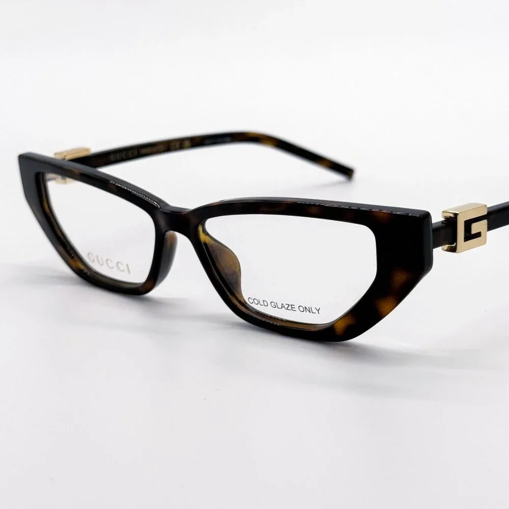 NEW GUCCI GG1683O 003 EYEGLASSES WOMEN HAVANA EYEWEAR